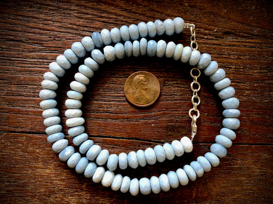 Owyhee Opal Faceted Rondelles Strand/Necklace
