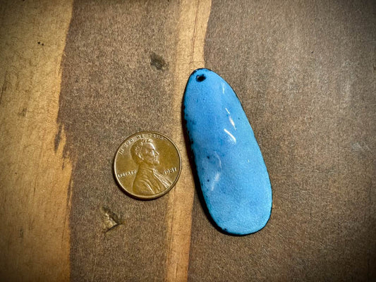 Sky Drop Enameled Pendant