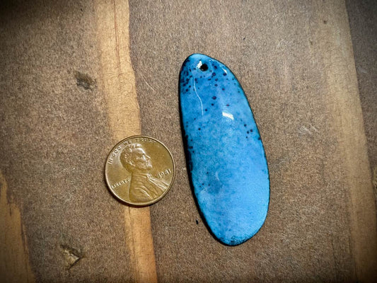 Sky Drop Enameled Pendant