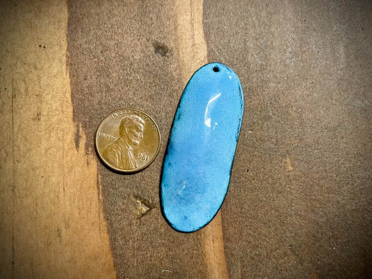 Sky Drop Enameled Pendant