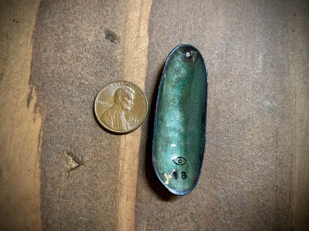 Sky Drop Enameled Pendant