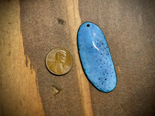 Sky Drop Enameled Pendant