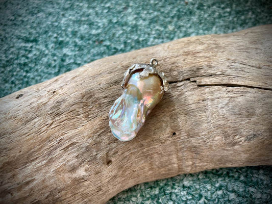 Baroque Pearl & Sterling Silver Pendant