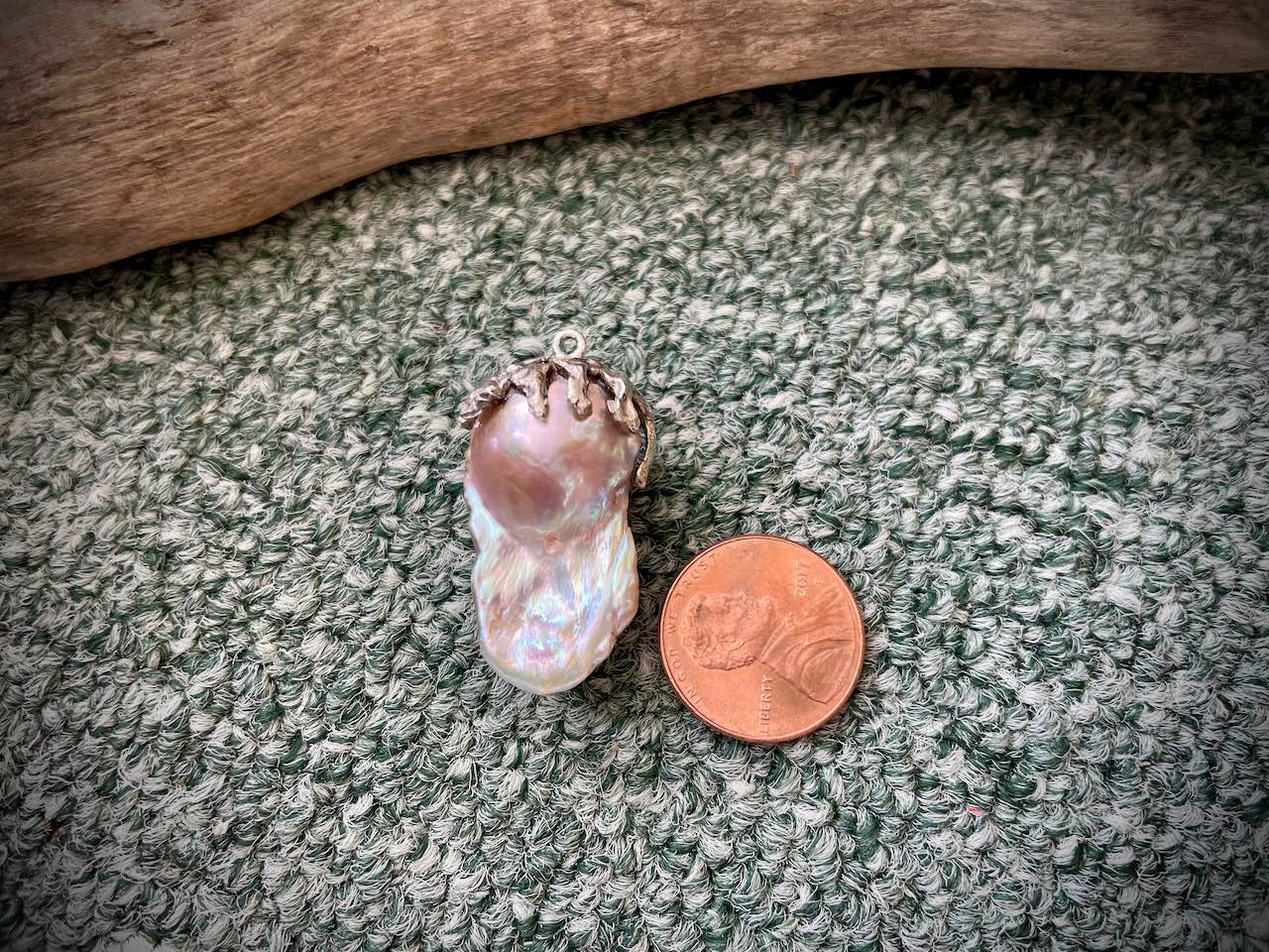 Baroque Pearl & Sterling Silver Pendant