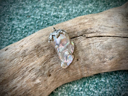 Baroque Pearl & Sterling Silver Pendant