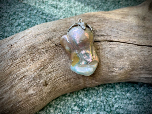 Baroque Pearl & Sterling Silver Pendant