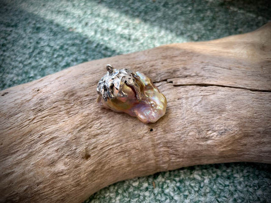 Baroque Pearl & Sterling Silver Pendant