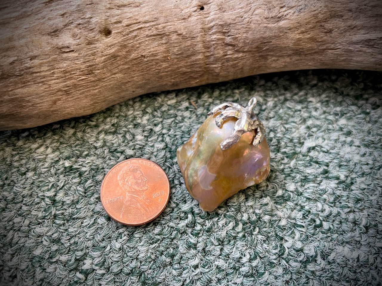 Baroque Pearl & Sterling Silver Pendant