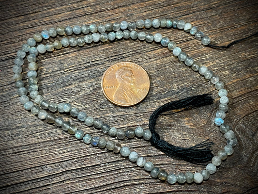 Labradorite 4mm Round Beads