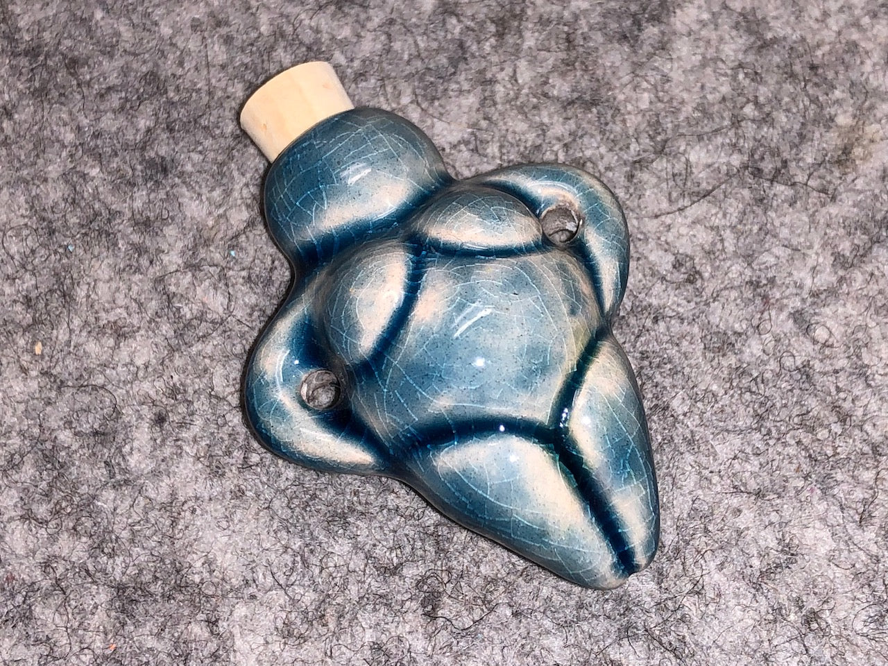 Peruvian Ceramic Vessel—Raku Goddess