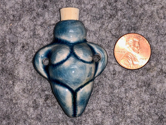 Peruvian Ceramic Vessel—Raku Goddess