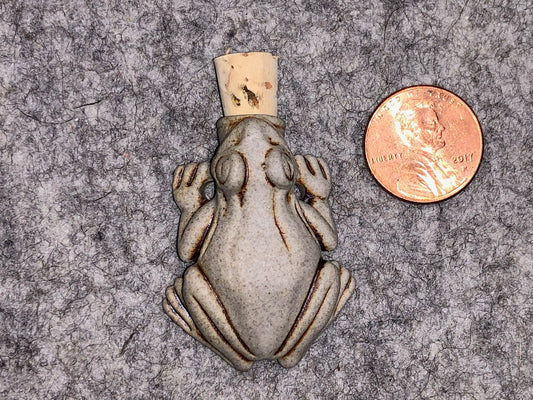 Peruvian Ceramic Vessel—High Fired Frog