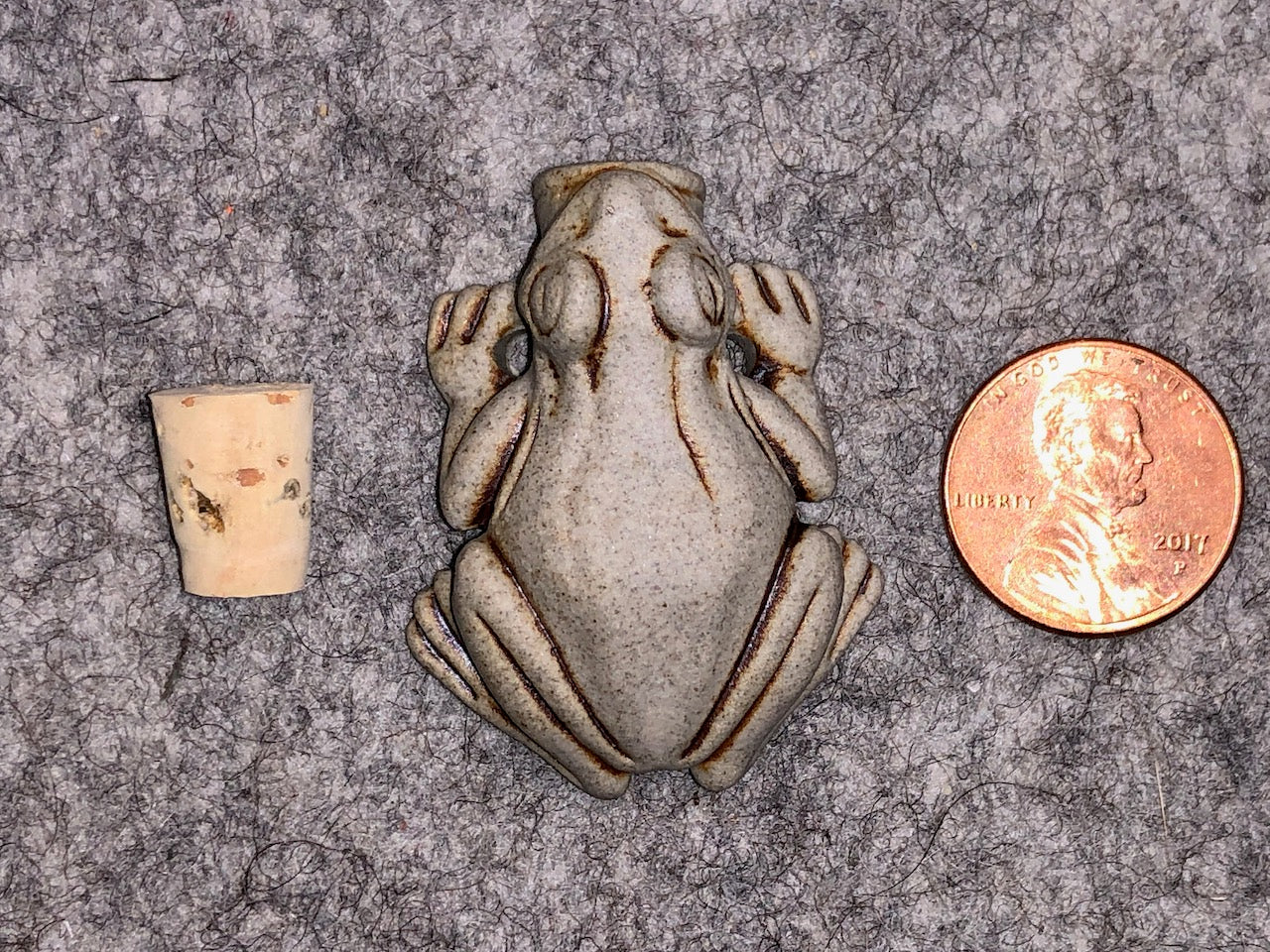 Peruvian Ceramic Vessel—High Fired Frog