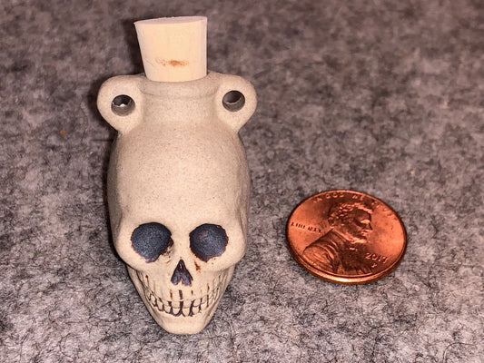Peruvian Ceramic Vessel—High Fired Skull