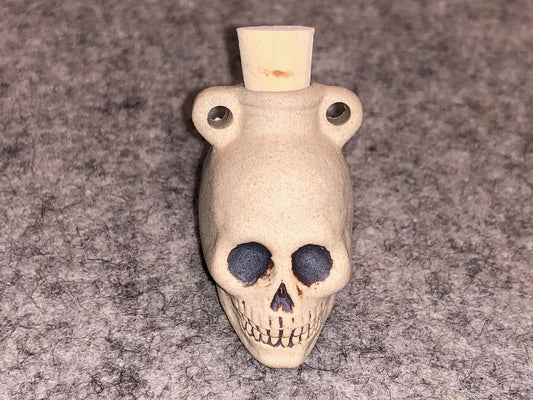 Peruvian Ceramic Vessel—High Fired Skull
