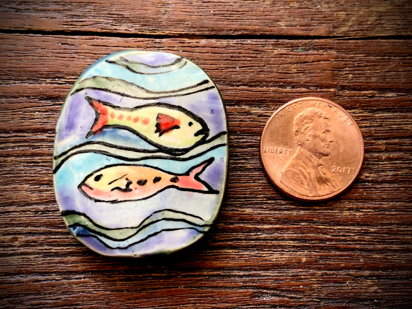 Diane Hawkey Mermaid and Fish Bead