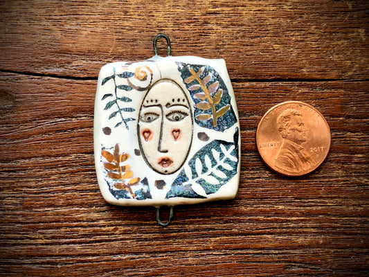 Diane Hawkey Face Pendant/Connector