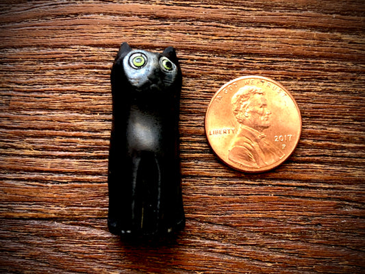 Diane Hawkey Cat Bead - Black