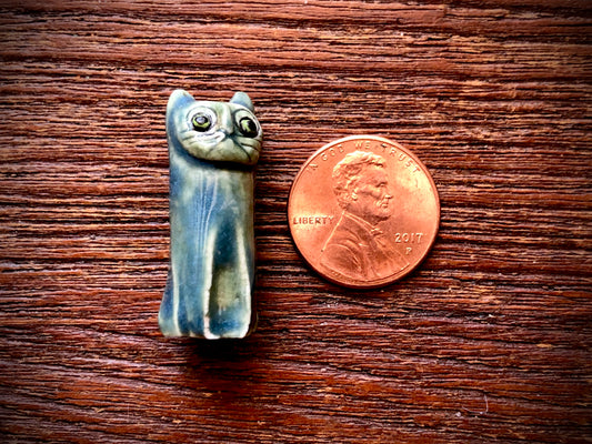 Diane Hawkey Cat Bead - Blue