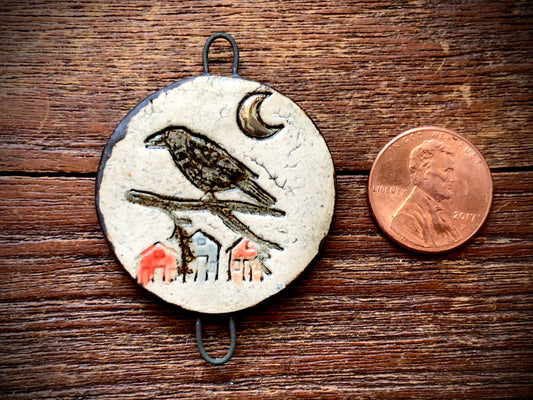 Diane Hawkey Crow Pendant/Connector