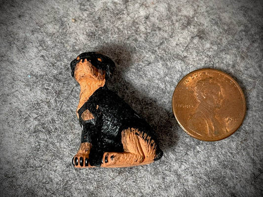 Peruvian Ceramic Bead—Rotweiler