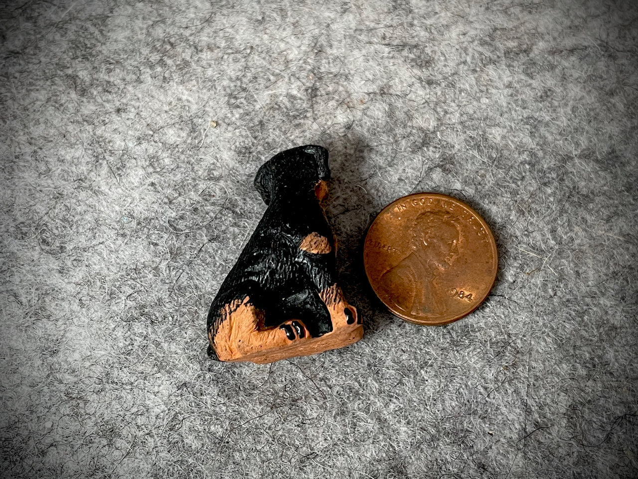 Peruvian Ceramic Bead—Rotweiler