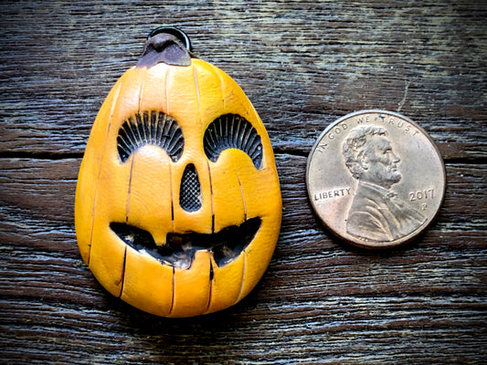 Jenny Davies-Reazor - Pumpkin Polymer Clay Pendant