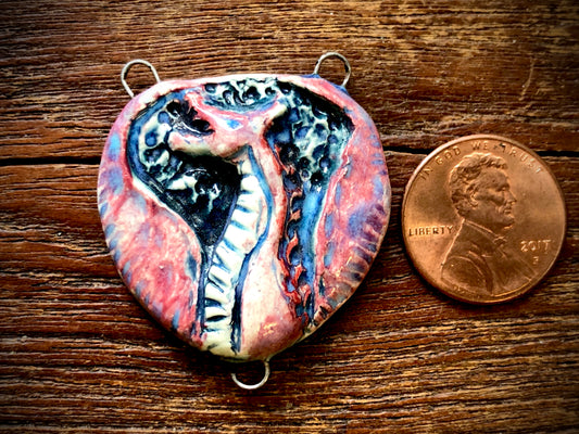 Jenny Davies-Reazor - Dragon Ceramic Pendant/Connector