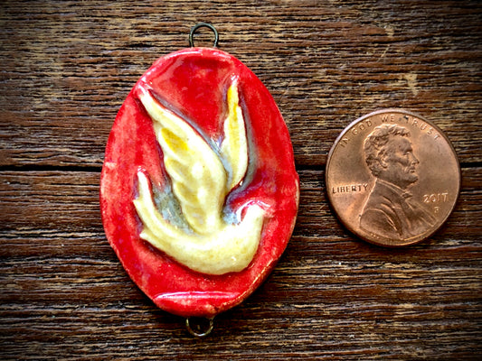 Jenny Davies-Reazor - Dove Ceramic Pendant/Connector