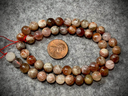 Sunstone 8mm Round Beads