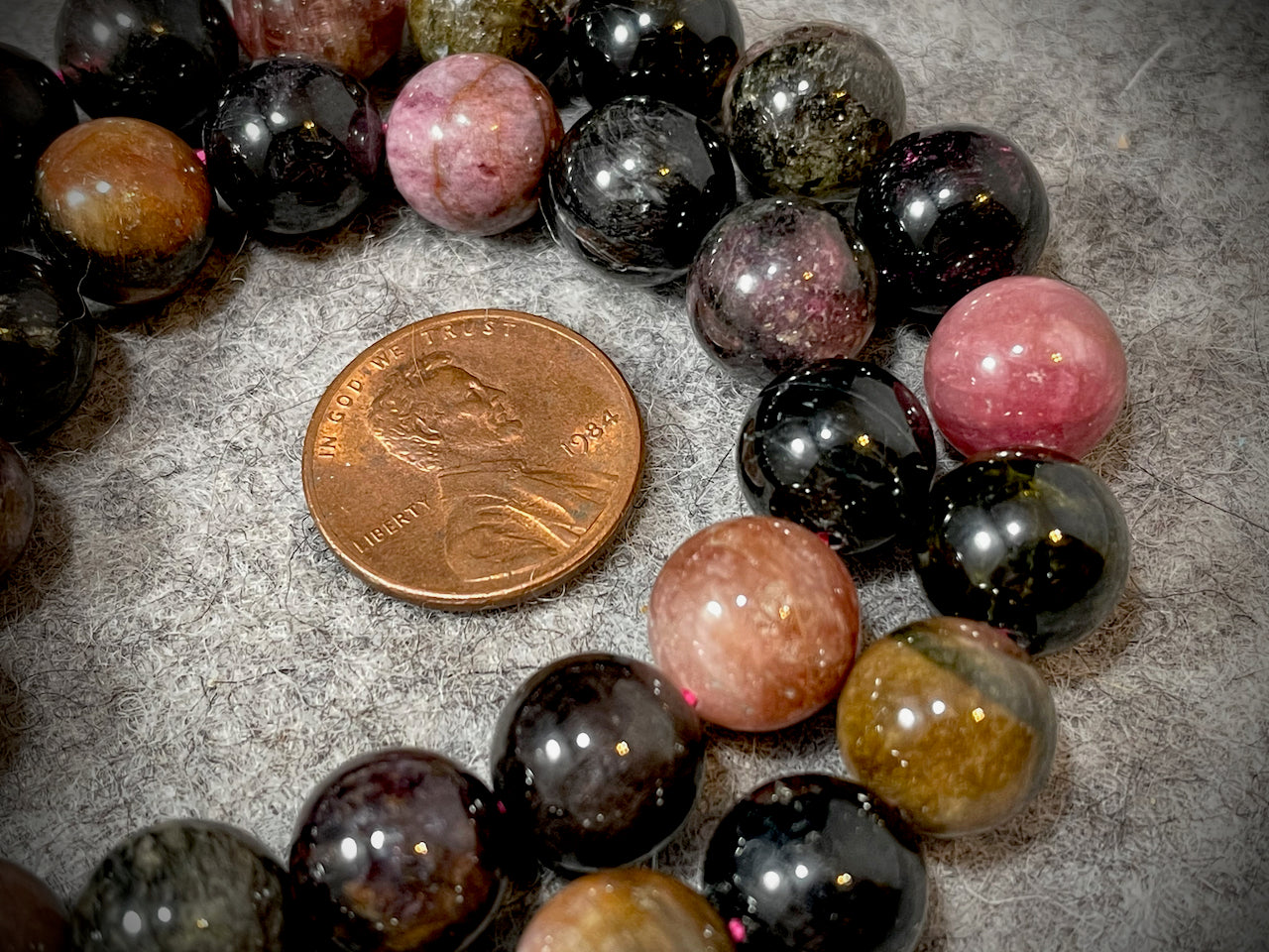 Tourmaline 10mm Round Beads