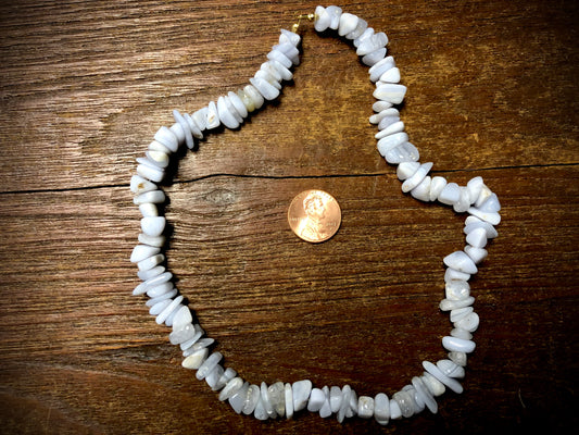 Blue Lace Agate Chips Strand