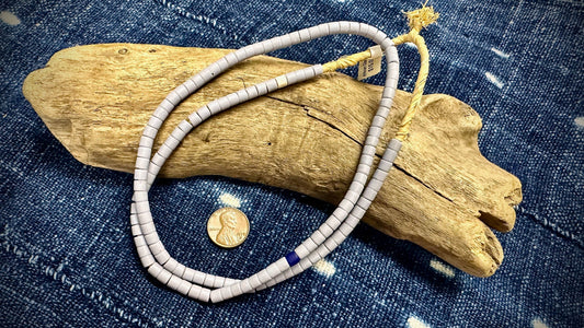 African Glass Bead Strand - 4mm x 5mm - 24"