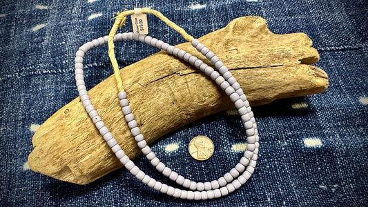 African Glass Bead Strand - 4mm x 6mm - 24"