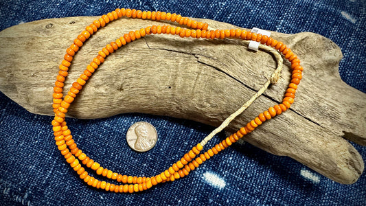 African Glass Bead Strand - 2.5mm x 4.5mm - 22"