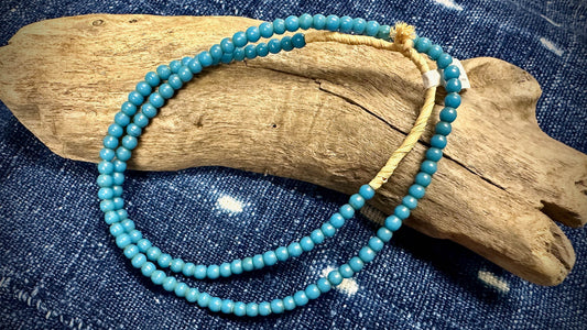 African Glass Bead Strand - 4mm x 5mm - 21.5"