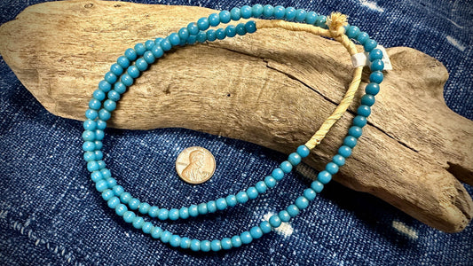 African Glass Bead Strand - 4mm x 5mm - 21.5"