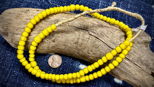 African Glass Bead Strand - 5mm x 7mm - 22"