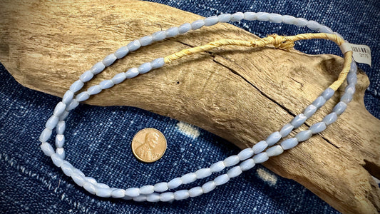 African Glass Bead Strand - 4mm x 7mm - 24"