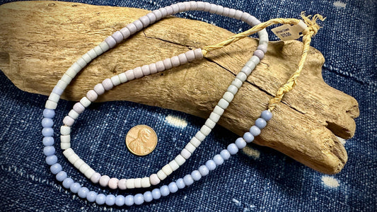 African Glass Bead Strand - 5mm x 5mm - 24"