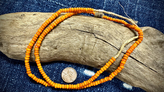 African Glass Bead Strand - 2.5mm x 4mm - 22.5"