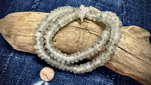 African Glass Bead Strand - 5mm x 12mm - 21"