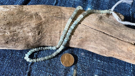 Beryl Faceted Rondelle Beads - 3mm x 5mm - 12”