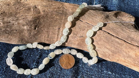 Beryl Smooth Nugget Beads - 6mm x 9mm - 14”