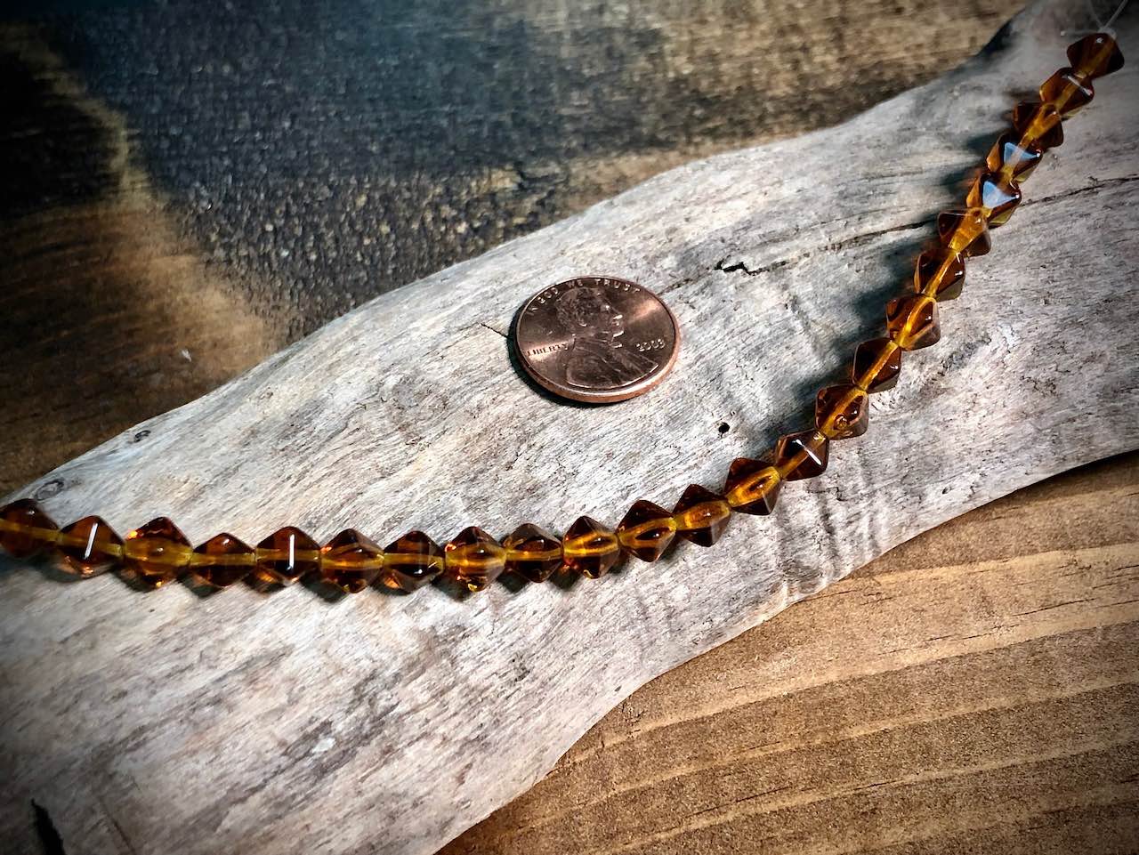 Lucerna Bicone Czech Glass Strand