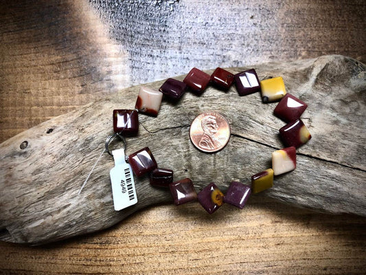 Mookaite Diamond Bead Strand - 10mm - 8"