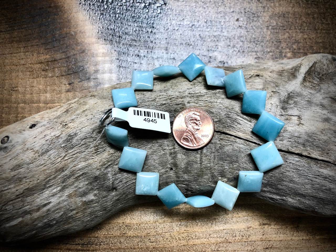 Amazonite Diamond Bead Strand - 10mm - 8"