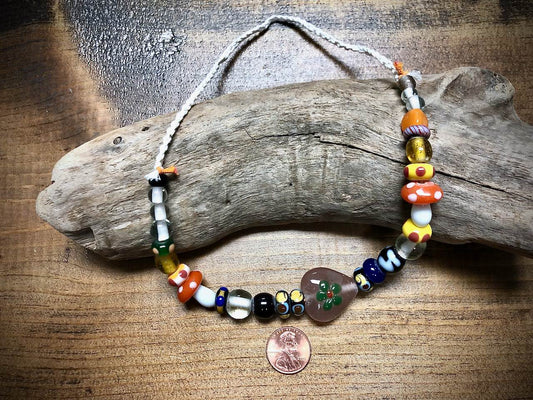 Manik Manik Indonesian Glass Bead Strand