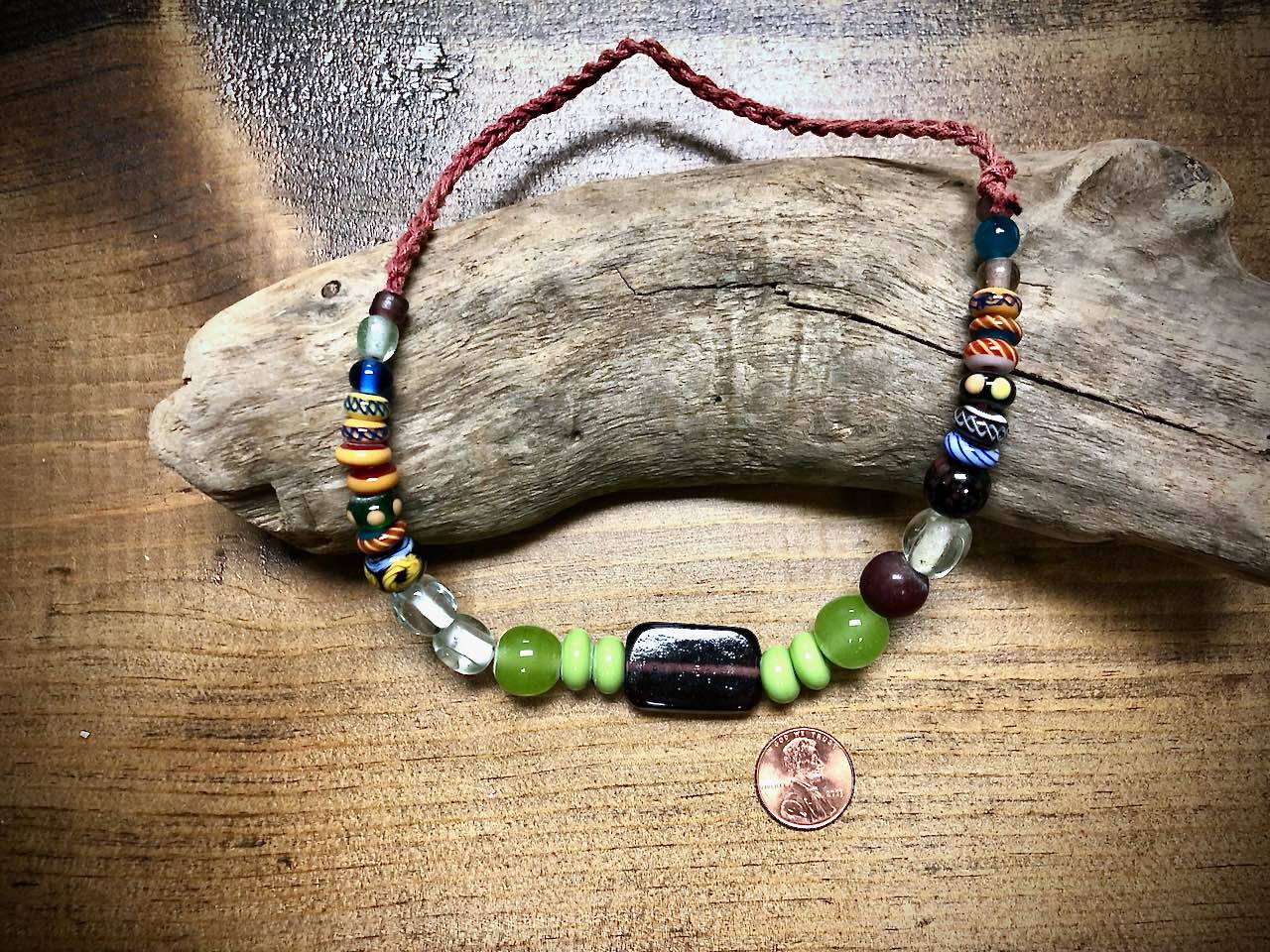 Manik Manik Indonesian Glass Bead Strand