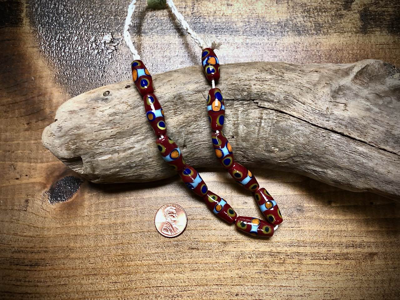 Manik Manik Indonesian Glass Bead Strand